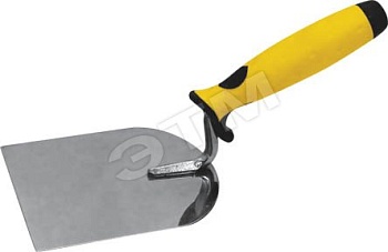 Мастерок бетонщика, лопатка нержавеющая, мягкая ручка (5083)