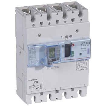 Выключатель автоматический дифференциального тока АВДТ DPX3 250 4п 200А 50кА